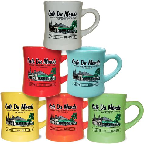 Diner Mug Colored - Cafe Du Monde New Orleans