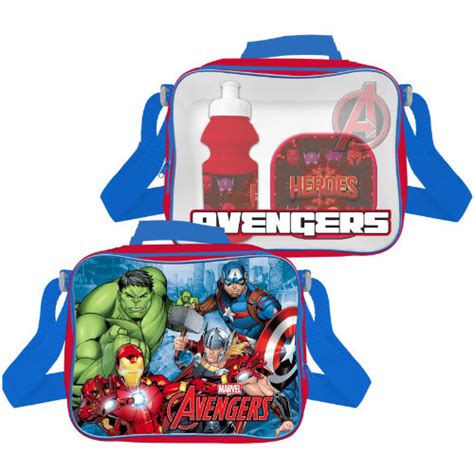 Official 3 Piece Marvel Avengers Lunch Bag Set | Wholesale Lunch Bags | Wholesale Bags | A&K ...