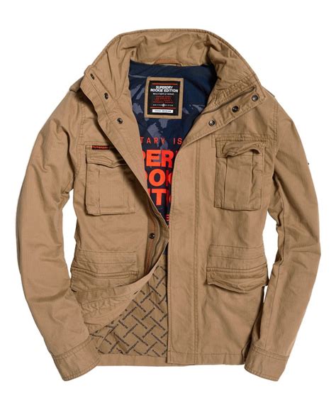 Men's - Classic Rookie Pocket Jacket in Desert Sand | Superdry UK