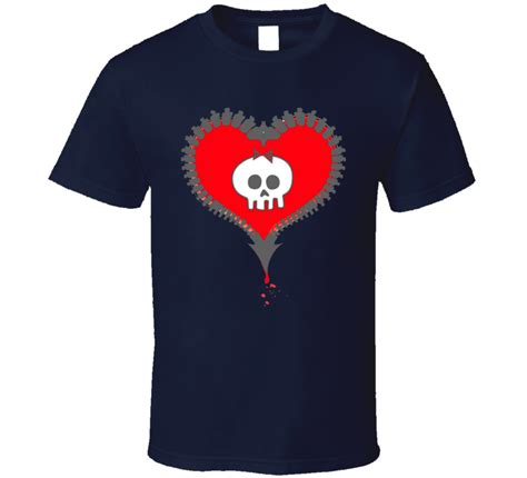 Alkaline Trio Rock Band heart T Shirt