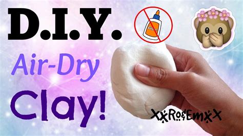 D.I.Y. Air-Dry Clay | How to Make Clay Without GLUE! {AMAZING TWO INGREDIENT RECIPE!} - YouTube