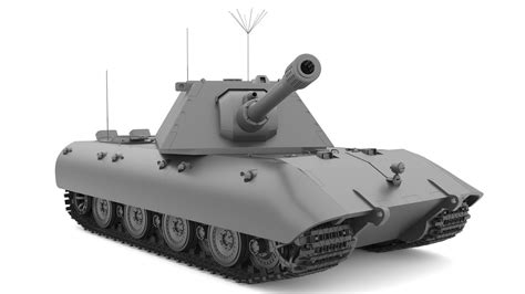 3D model tank e-100 15 cm - TurboSquid 1629498