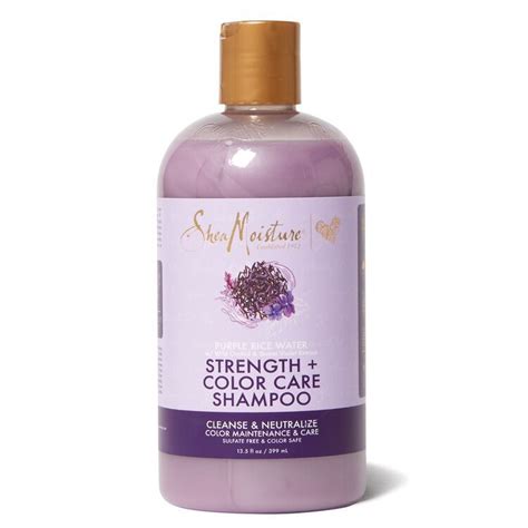 Shea Moisture Strength & Color Care Shampoo by Purple Rice Water ...