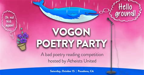 Vogon Poetry Party — Atheists United