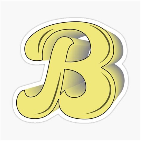 "Letter B Graffiti " Sticker for Sale by Inalik | Redbubble