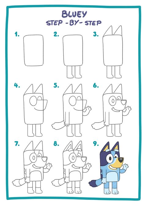 How To Draw Bluey Easy Tutorial Easy Drawings Dibujos Faciles | The Best Porn Website