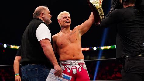 AEW TNT Champion Cody Rhodes is a free agent