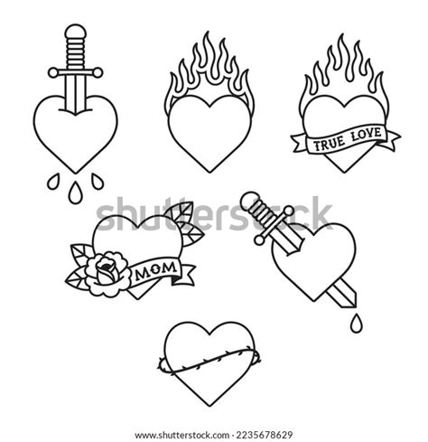 Heart Tattoo Scroll Photos and Images | Shutterstock