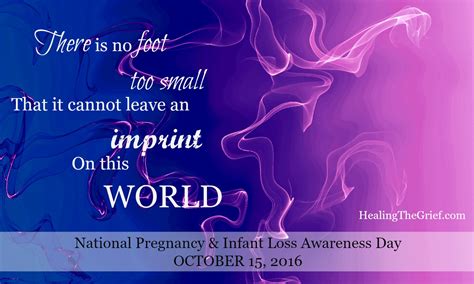 National Pregnancy and Infant Loss Awareness Day 2016 - Healing The Grief