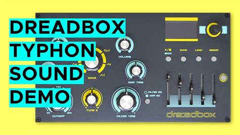 Dreadbox Typhon Sound Demo (no talking) | Sound, Demo, Sound waves