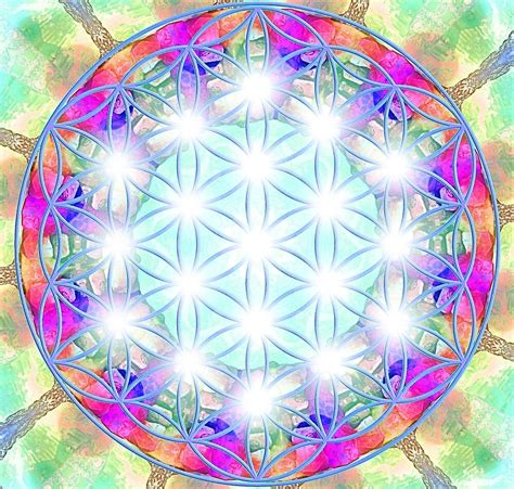 "Flower of life mandala - light" by Lilaviolet | Redbubble