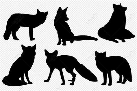 Fox Silhouette, Material, Hand Drawn Animation, Fox Silhouette PNG ...