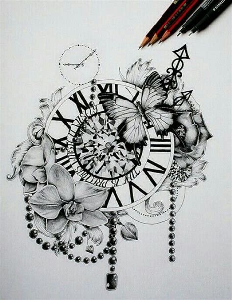 Beautiful and timeless | Tattoos, Tattoo trends, Clock tattoo