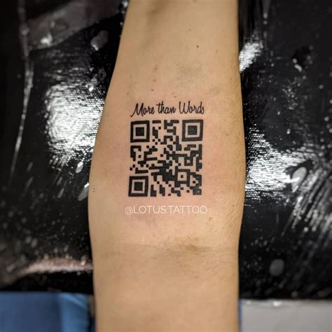 Qr Code Temporary Tattoo