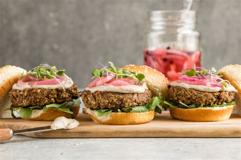 Mushroom Veggie Burgers (Vegan + Gluten Free) - From My Bowl