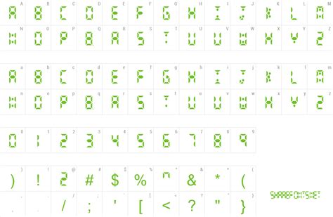 Calculator Digits Font | wfonts.com - download free