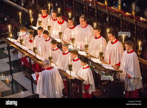 King's College Cambridge choir having their final rehearsal before Stock Photo: 76934171 - Alamy