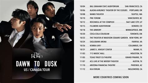 The Rose Announces 2023 US / Canada Tour "Dawn to Dusk"