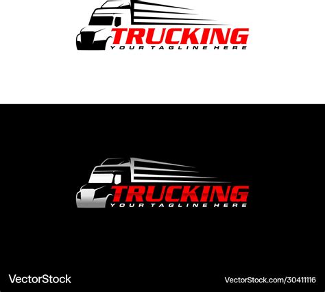 Trucking logo Royalty Free Vector Image - VectorStock