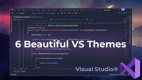 Top 6: Best Dark Themes for Visual Studio 2019+ | Download, Install and Customize Themes - YouTube