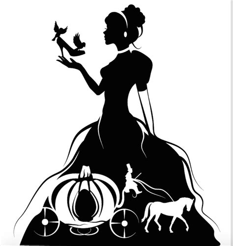 13+ Cinderella silhouette svg free ideas | svgfree