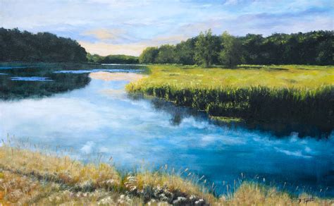 Dawn of the River - Oil Painting - Fine Arts Gallery - Original fine ...