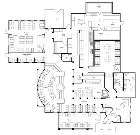 Pin by Trend Vogue on Loft 13 Design | Restaurant floor plan, Restaurant layout, Restaurant plan
