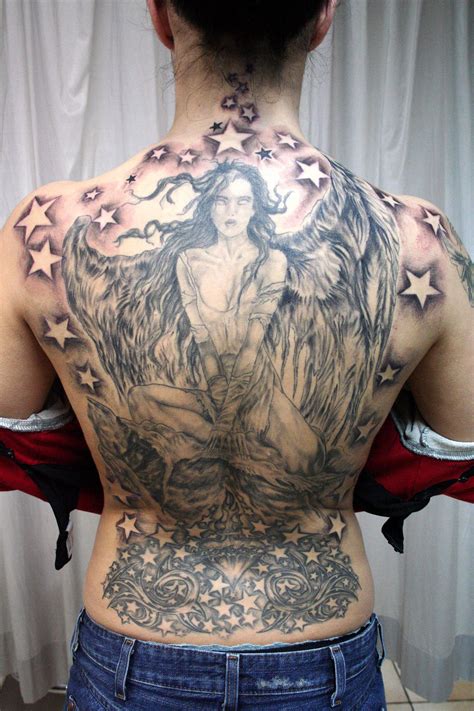 Angel Wings finished Tattoo by 2Face-Tattoo on DeviantArt