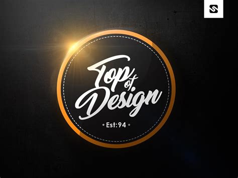 Free Download Modern Badge Logo Design Template. PSD File