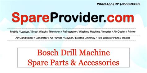 Bosch Drill Machine Spare Parts & Accessories | Drill Machine Parts ...