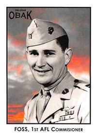 Joe Foss trading card (WWII Medal of Honor South Dakota Governor) 2011 Obak #77