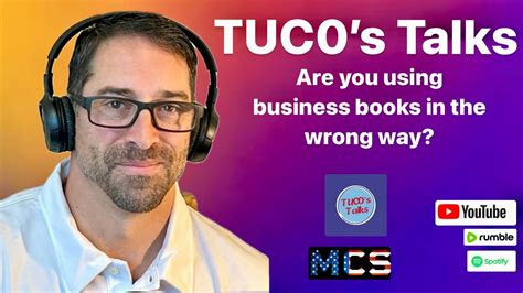 TUC0's Talks: How to use great business books and the dangers of getting it wrong. - YouTube