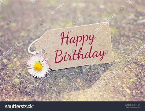 Outdoor Greeting Card Text Happy Birthday Stock Photo 260131409 ...