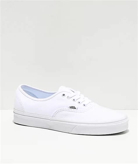 Vans Authentic White Skate Shoes