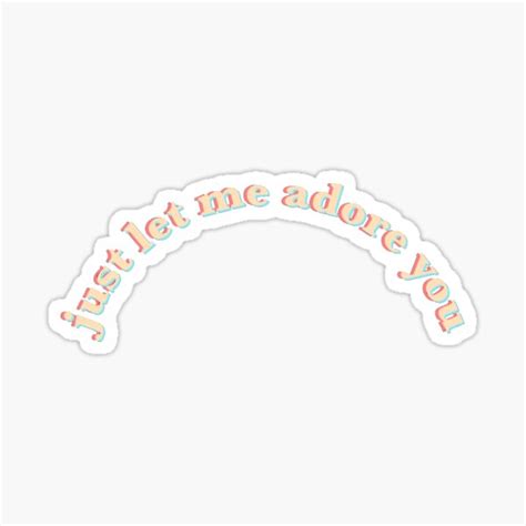 "adore you lyrics" Sticker for Sale by minayamamoto | Redbubble