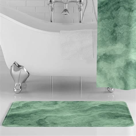 Green Marble Bath Mat | Sherry Decor Boutique