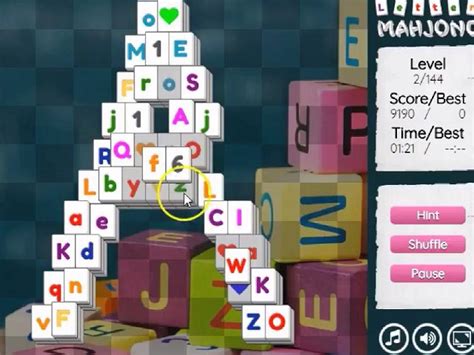 LETTER MAHJONG online game | POMU Games