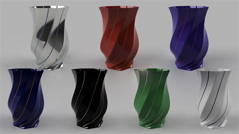 Septa-Twist Inlay Vase by BassettDesigns | Download free STL model | Printables.com