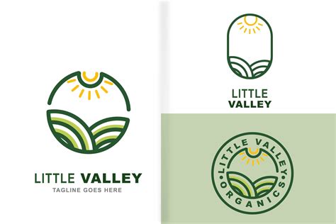 Green Nature Farm Logo Design Graphic by kidsidestudio · Creative Fabrica