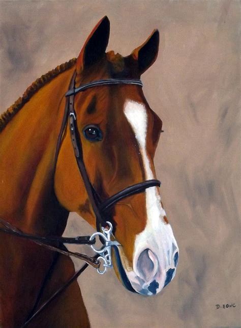 Chestnut Horse Painting by Diane Howe - Fine Art America