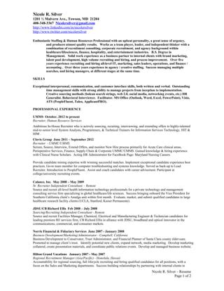 Nicole r silver resume | PDF | Free Download