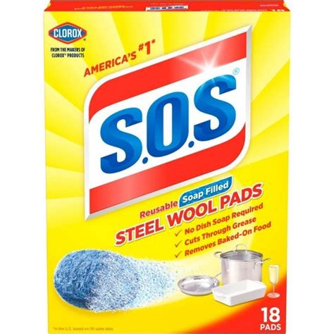 Clorox Steel Wool Soap Pads - 18ct : Target