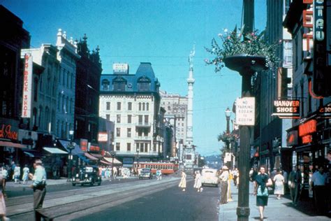 transpress nz: traffic at Hamilton and 7th, Allentown, Pennsylvania, 1948