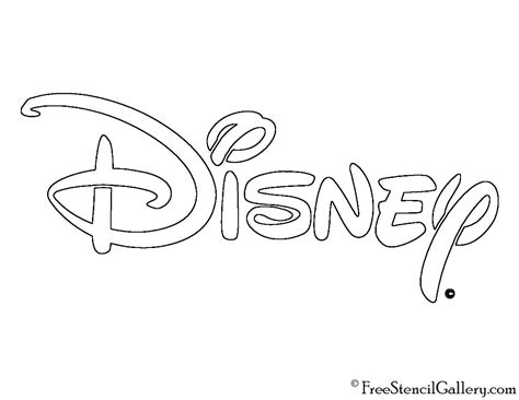 Disney Logo Stencil | Free Stencil Gallery | Disney stencils, Disney ...