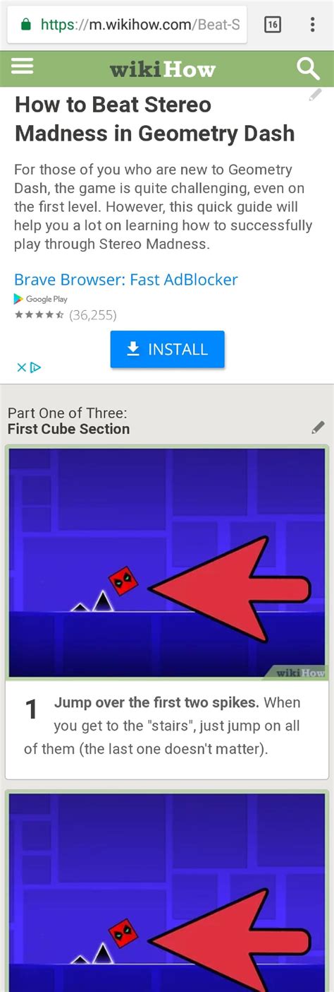 wikihow made a whole article on how to beat stereo madness : r/geometrydash