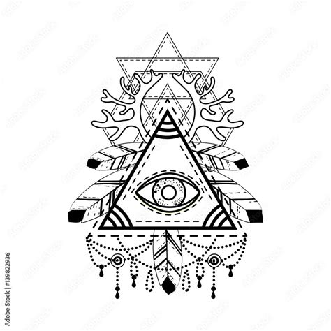 Illuminati Pyramid Tattoo Designs