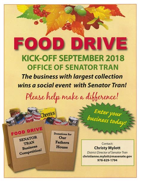 Food Drive Flyer - North Central Massachusetts Chamber of Commerce