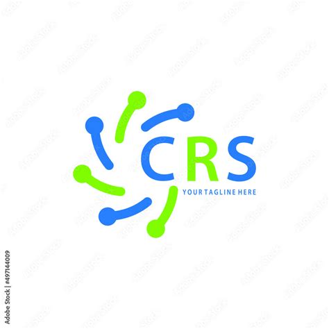 CRS logo design initial creative letter on white background. CRS vector ...