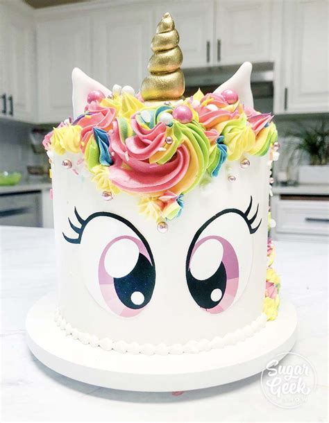 Unicorn Cake Tutorial + Video + Free Edible Image Printable | Recipe ...