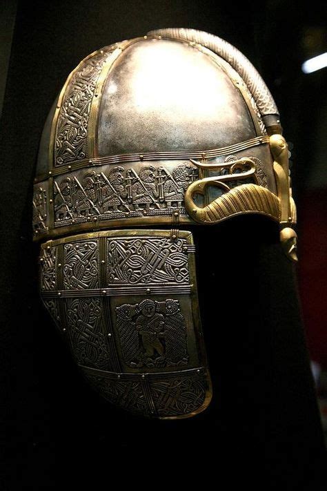 Helmet from the Anglo Saxon Staffordshire Hoard in England (With images) | Medieval fashion ...